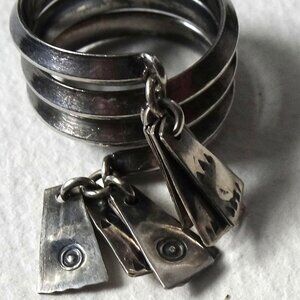 Vintage Latvian Ethnic 7 Day Ring